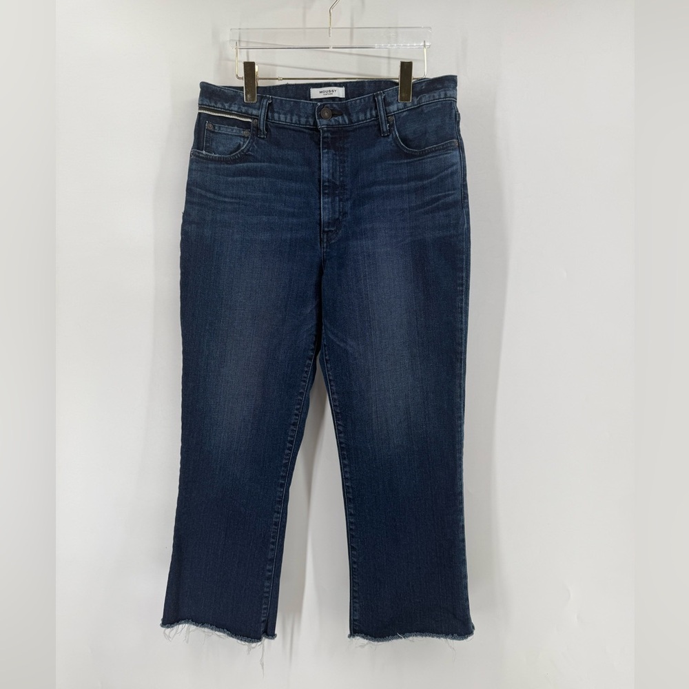Moussey‎ vintage raw hem straight jeans size 30